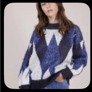 BNWOT Frnch geometric sweater s/m
